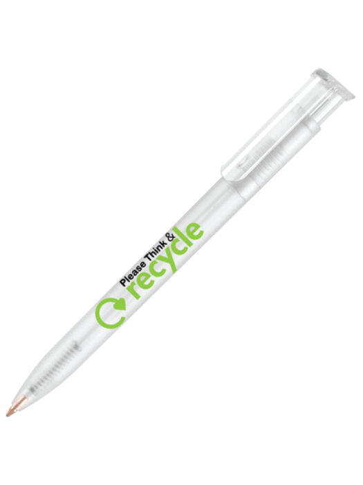 Plastic Printed logo Pen Absolute Frost Retractable Pens with ink colour black